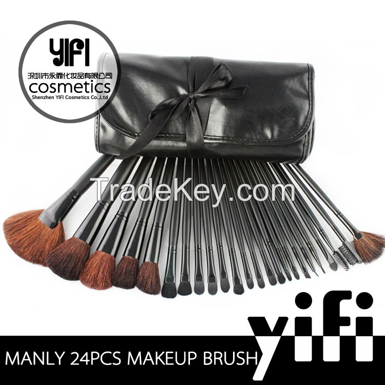 Popular 24 Pcs Natural Hair Makeup Brushes 