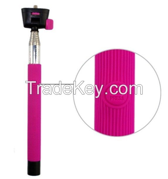 2014 Factory price wireless extendable legoo bluetooth selfie stick mo