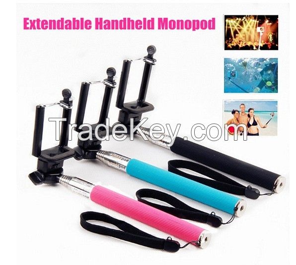2014 Factory price wireless extendable legoo bluetooth selfie stick mo