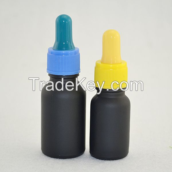 black glass bottle eliquide 15ml new design