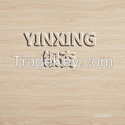 Yinxing Woodgrain Decorative paper ND2200-1 with FSC and ISO