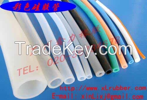 colored rubber silicone tube