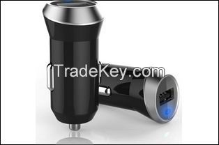 Single Port USB Car Charger With 1A or 2.4A Output