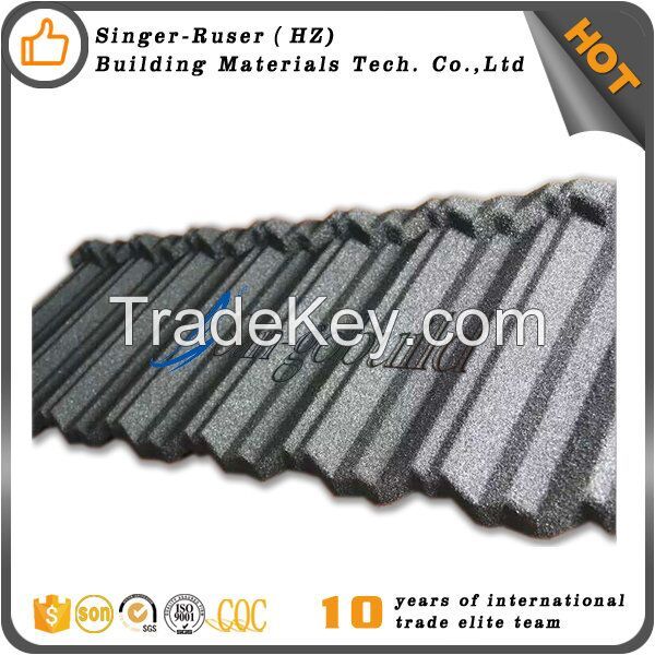 Colorful galvanized aluminium material stone coated metal roofing sheets Philippines