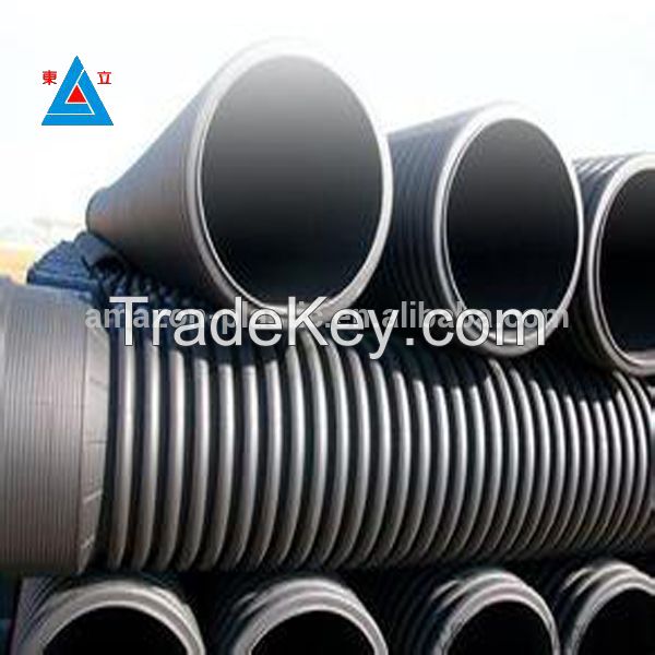 High quality hdpe double wall corrugated pipe for drainage