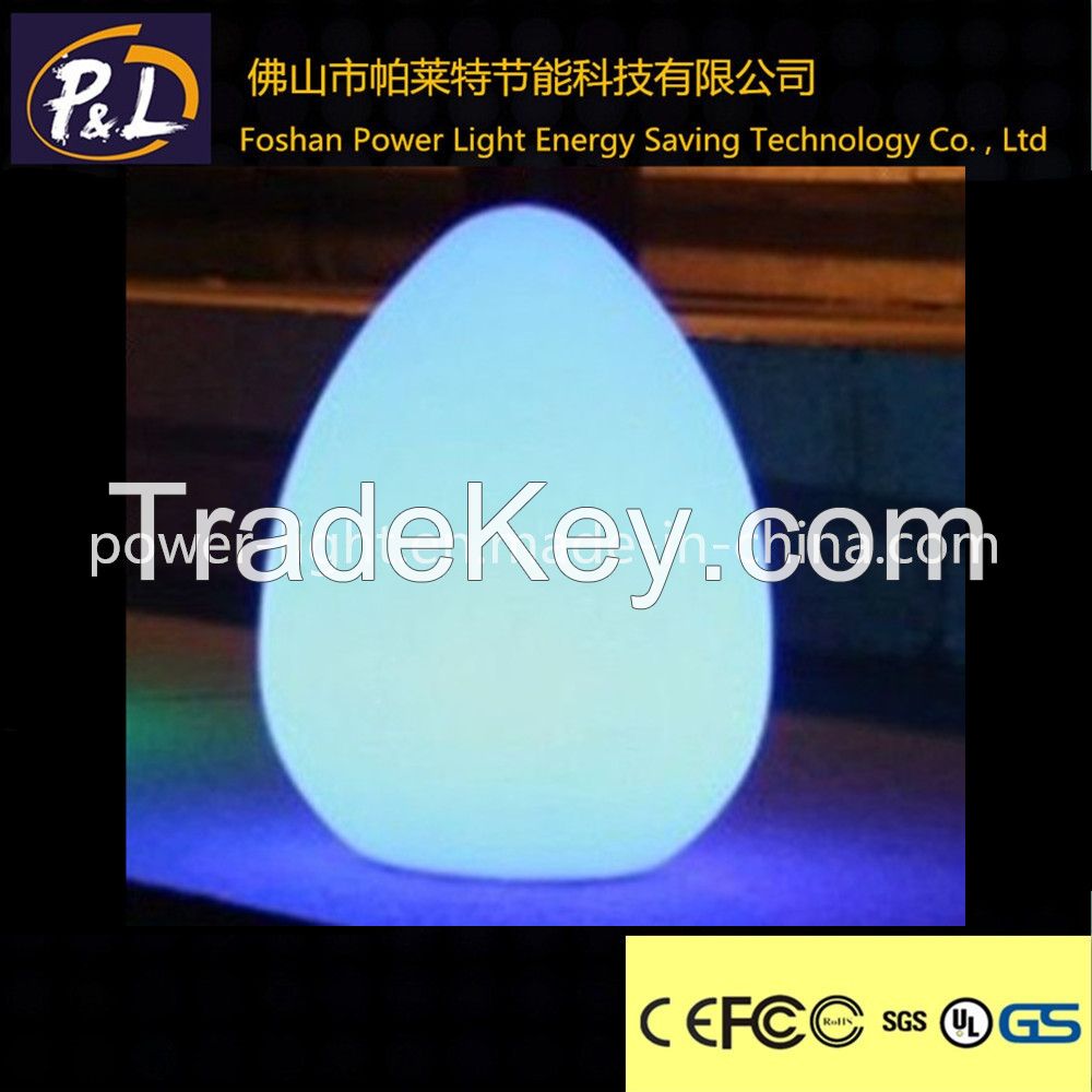 Rechargeable decorative RGB LED egg lamp