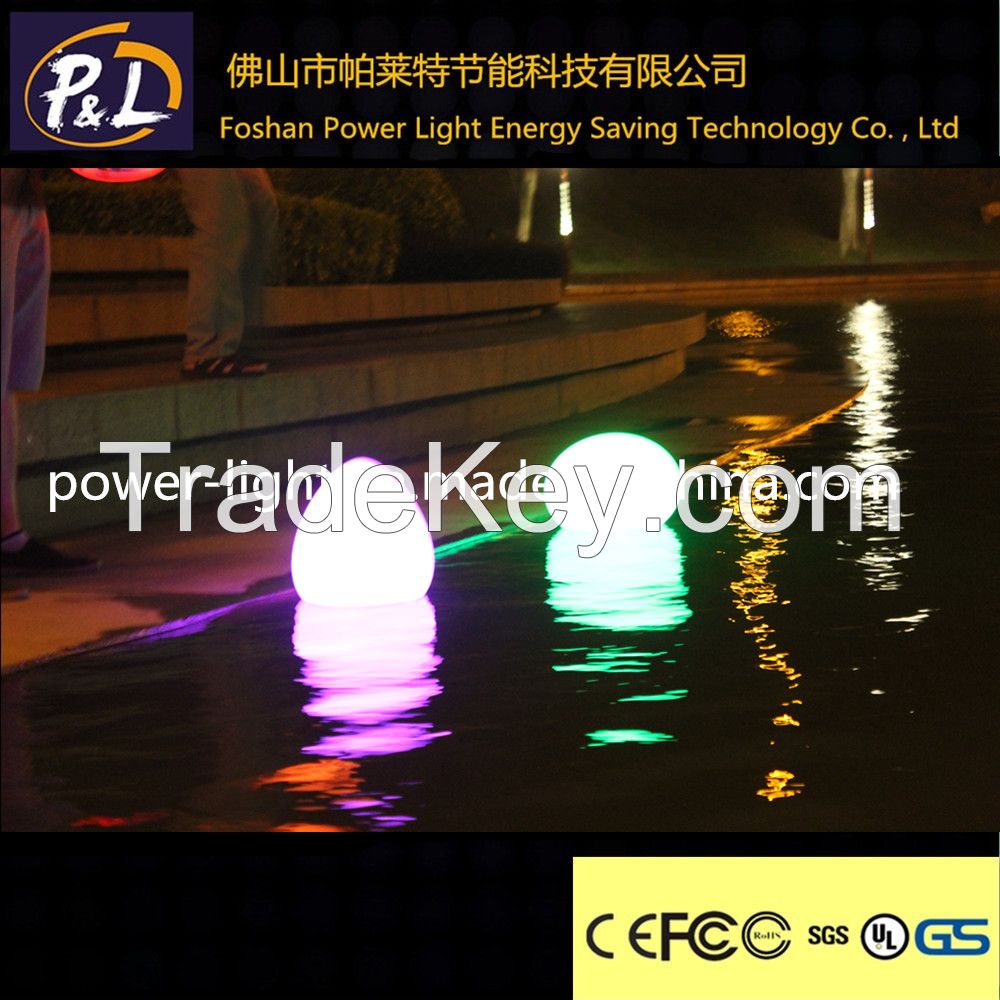 Rechargeable waterproof LED pool peach light