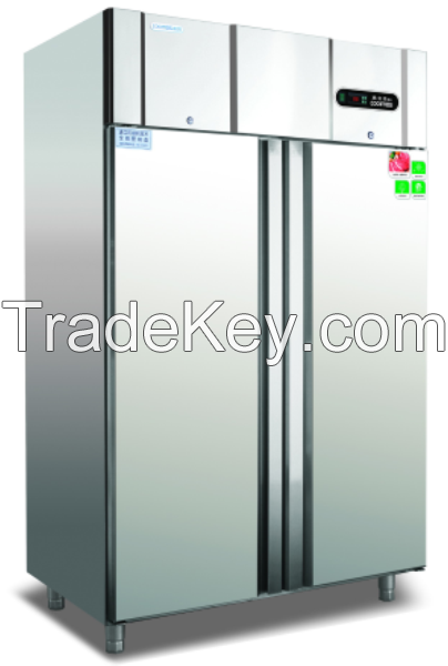 Commercial stainless Double Door Upright Freezer