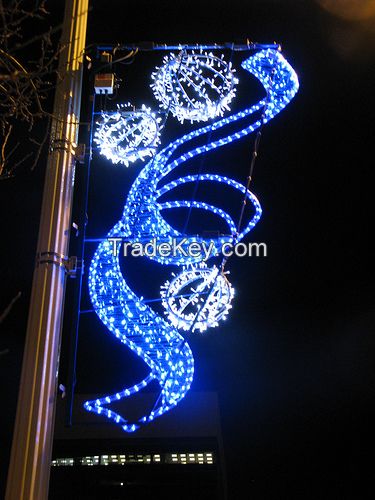 LED new year motif rope light /LED street decoration/street motif