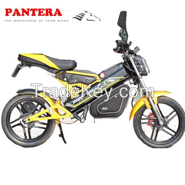 PT-E001 2014 Chongqing New Model Yellow Hot Sale Electric Motorcycle