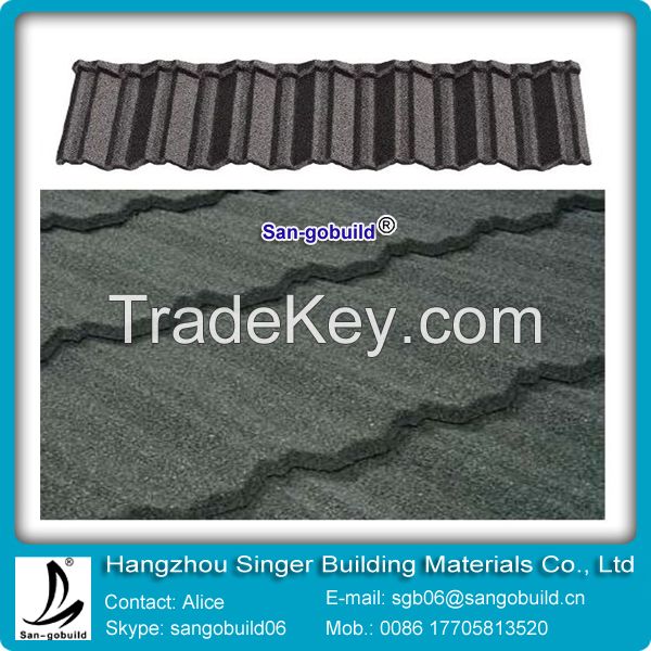 roofing tiles colorful stone coated steel roof tile