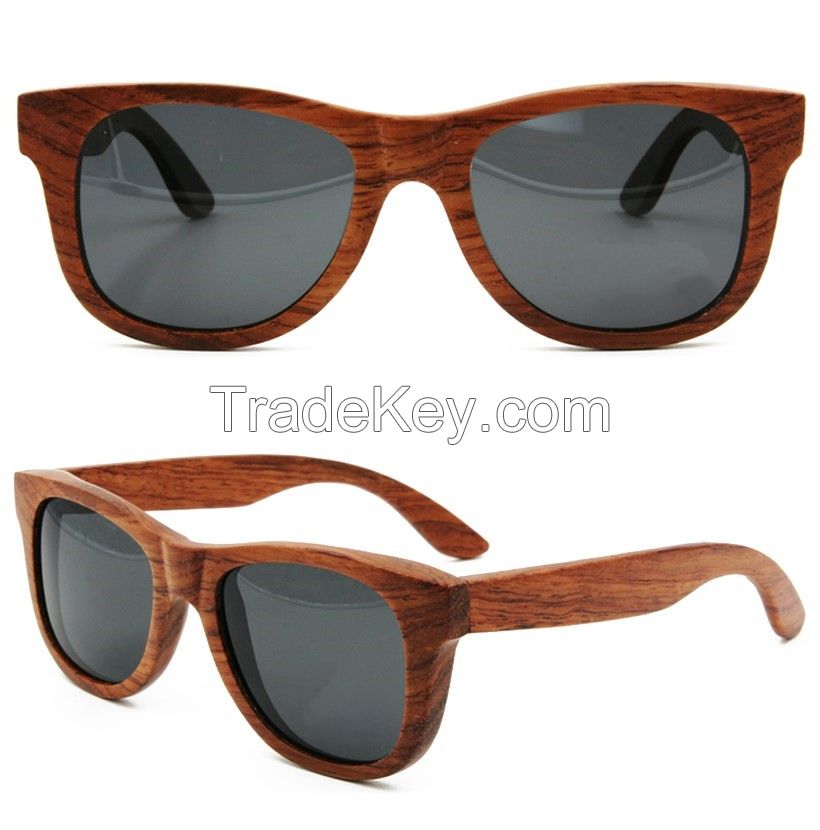 High quality wooden sunglasses Unisex polarised 2016