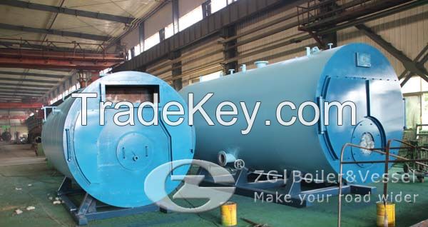 Horizontal fire tube boiler