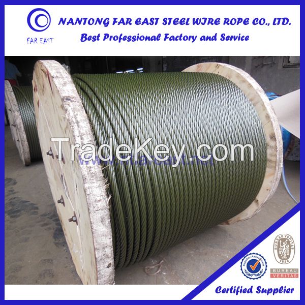 Hot sale 6*37 steel wire rope /steel cable for lifting,drawing and derricking