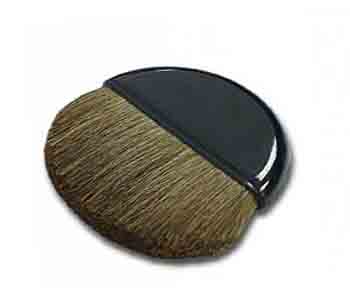 Half-round blush brush