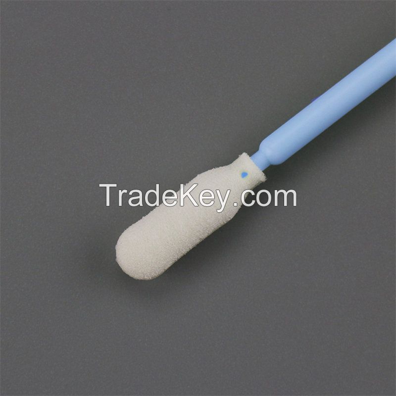 Small Round Tip Cleanroom Sponge/Foam Cleaning Swab with Long Handle