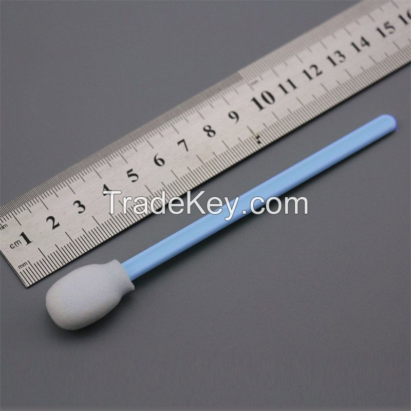 100 PPi Closed-cell Foam Cleanroom Swab with Large Circular Head for Electronic Equipment Cleaning