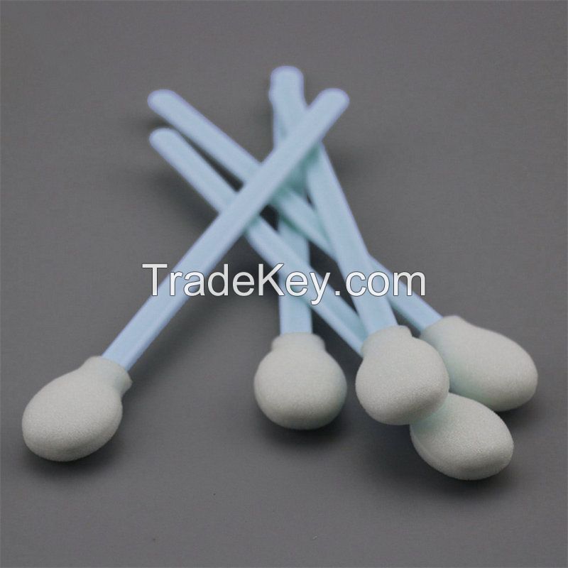 Factory Wholesale Cleanroom Foam Cleaning Swab Stick with Large Circular Head