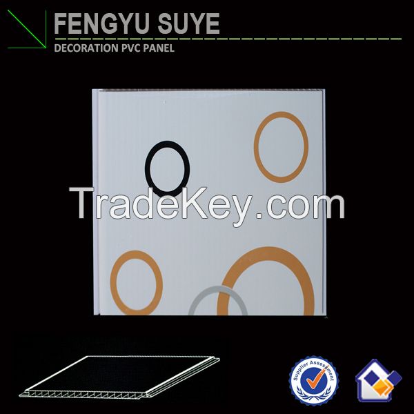 New 595mm square PVC ceiling tiles for Pvc interior wall panel