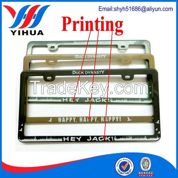 license plate frame / plastic license plate frame / U.S standard size