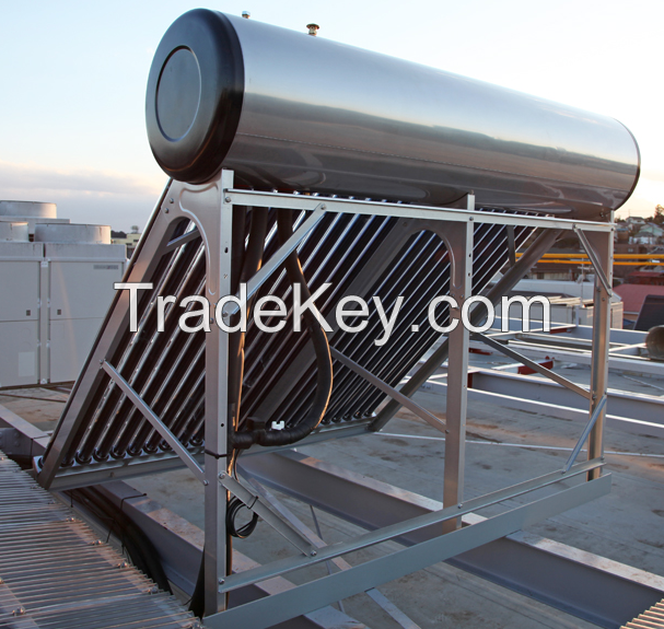 2015 New hot sale non pressure glass tube solar water heater system