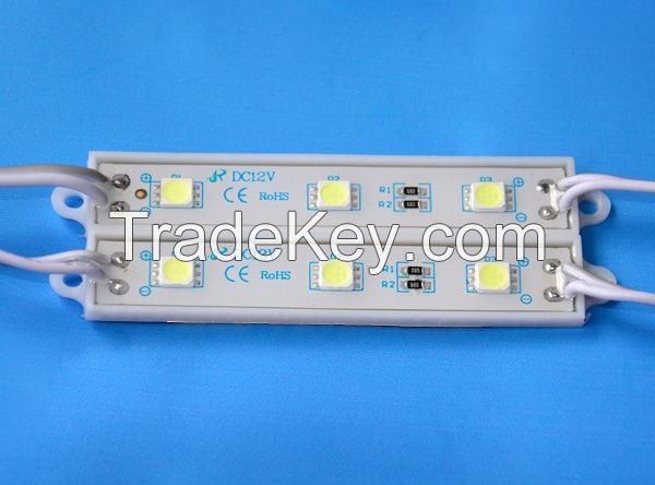 LED Module 5050 with 3 leds  for  LED luminous characters , signage and billboard