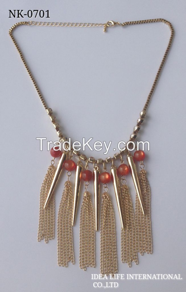 metal plating chain necklace