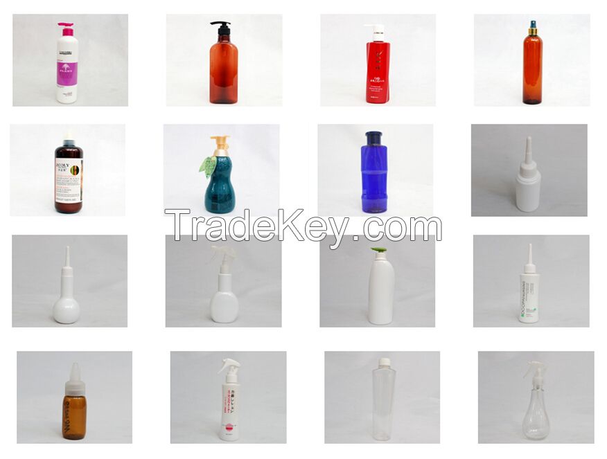 Fashion design shampoo packing plastic Bottle with PET/PE/HDPE/LDPE/PP