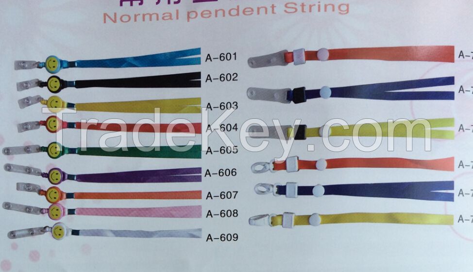 colorful polyester heat transferred lanyards id badge holder