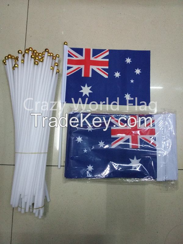 Hand Waving Polyester Flag 14*21cm #8 Australia National Flag