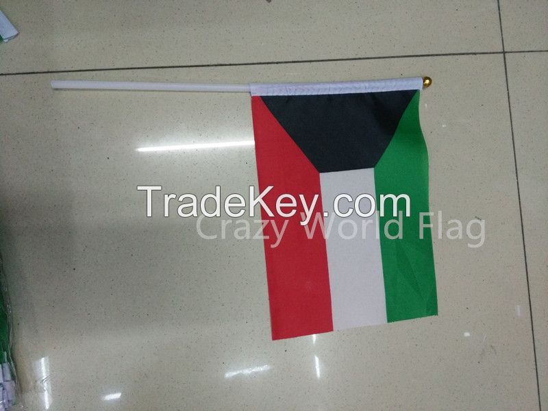 Hand Waving Polyester Flag 14*21cm #8 ArabEmirat National Flag