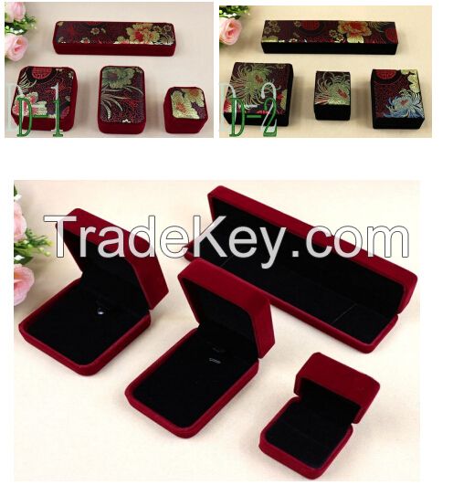 Wooden jewelry box , Paper jewelry box, PU jewelry box, plastics box