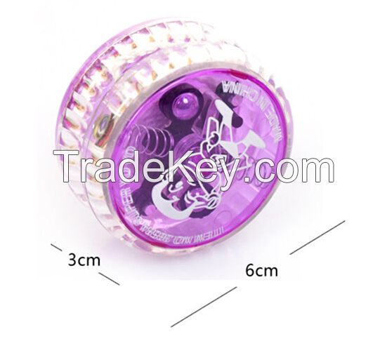 plastic 6cm customized Yoyo with logo, LED and Sound in different color