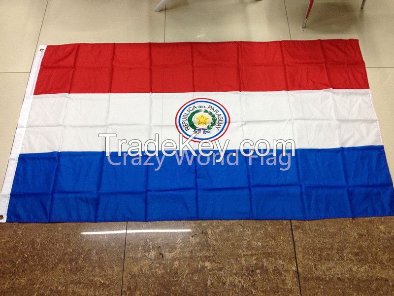 Polyester Flag 90*150cm #4 Paraguay National Flag