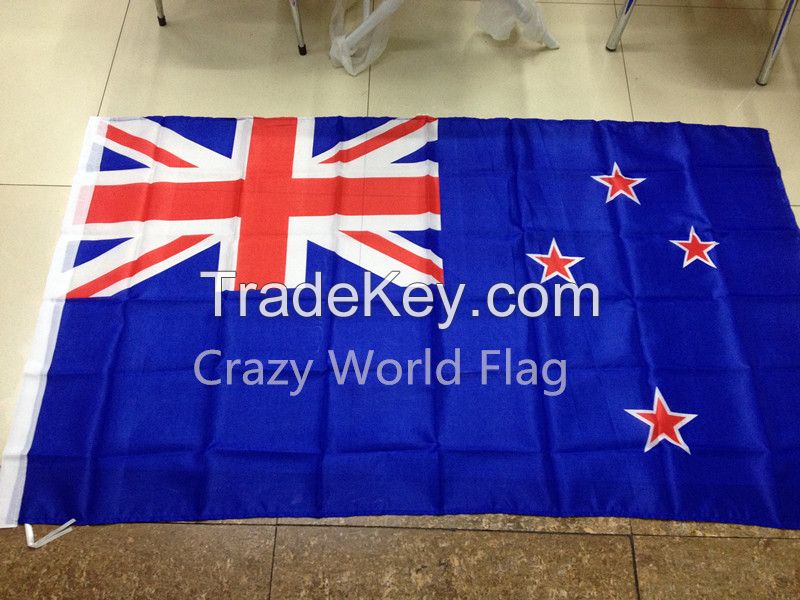 Polyester Flag 14*21cm #8 NewZealandNational Flag