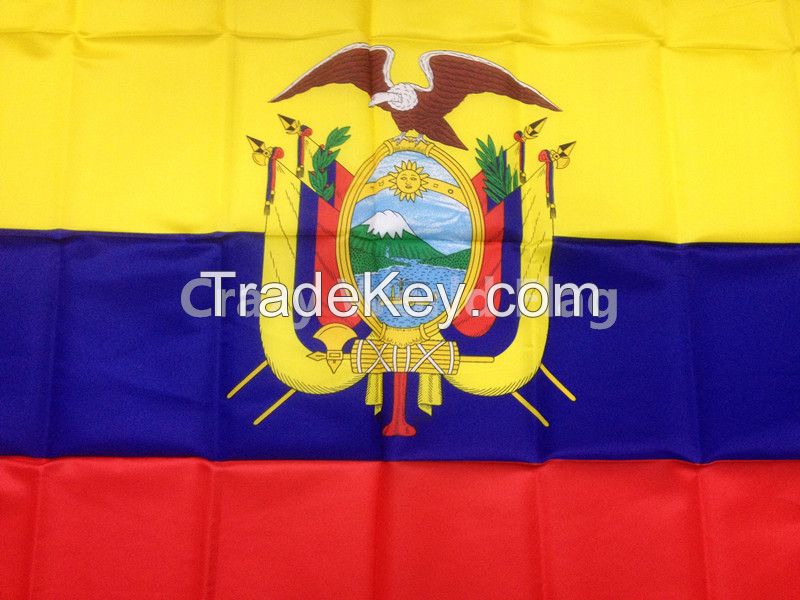 Polyester Flag 90*150cm #4 Ecuador National Flag