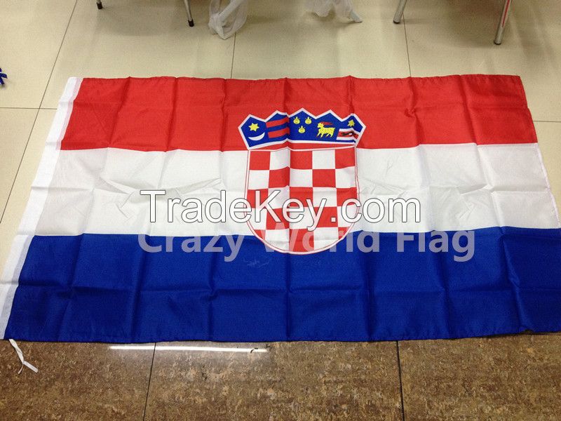 Polyester Flag 90*150cm #4 Croatia National Flag