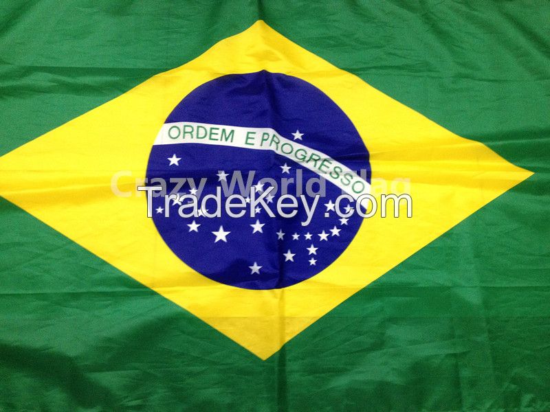 Polyester Flag 90*150cm #4 Brazil National Flag