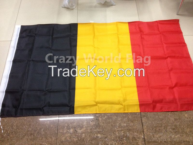 Polyester Flag 90*150cm #4 Belgium National Flag