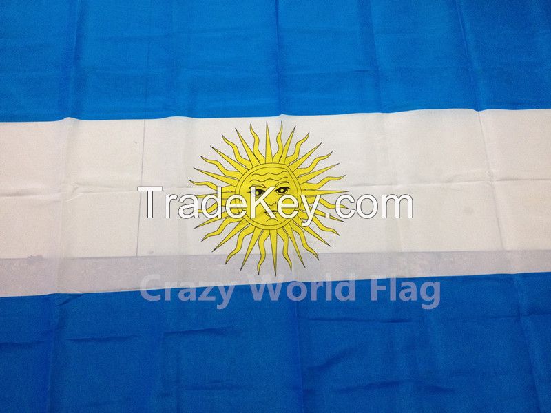 Polyester Flag 90*150cm #4 Argentina National Flag