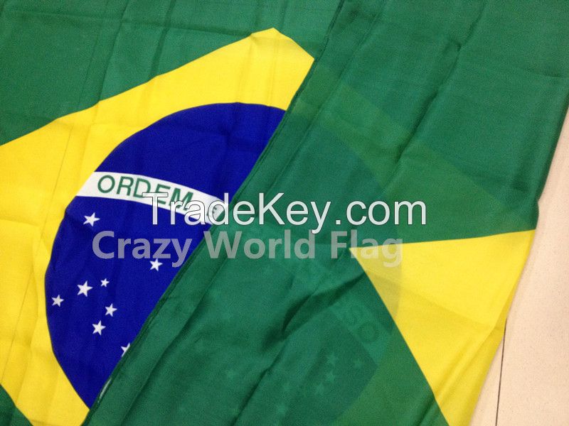 Polyester Flag 120*180cm #3 Brazil National Flag
