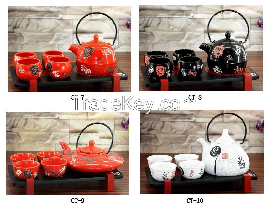 Ceramic teapot set. Bone China teapot set