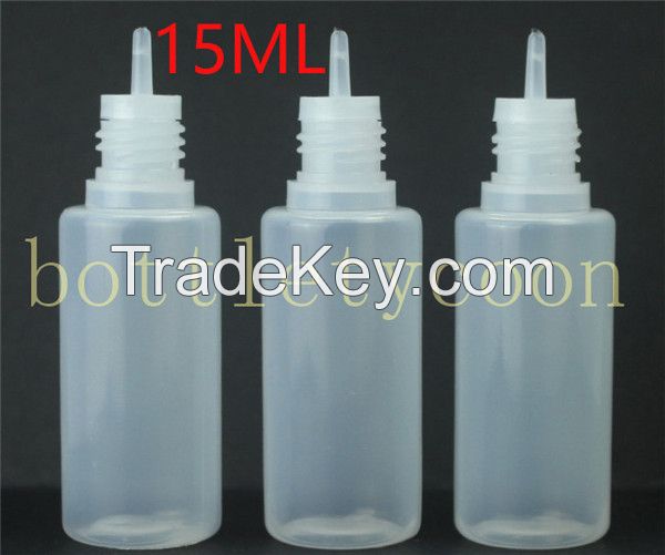 Empty E Liquid Plastic Dropper Bottles with Child Proof Bottle caps Ti