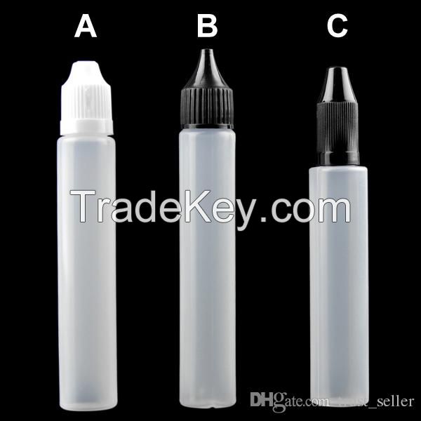 Unicorn Bottles Long Thin Tips Pen Shape Bottle