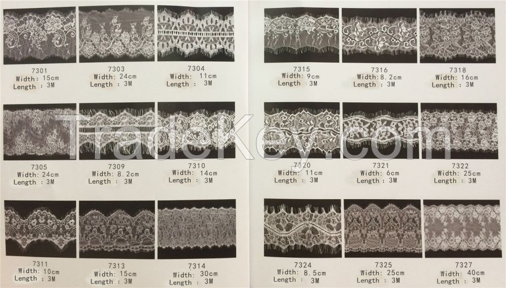 Width Chantilly Lace, Chemical Lace Trim, Eyelash Lace for Garments