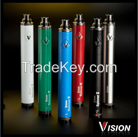 Wholesale-Quality Vision Spinner 2 II Variable Voltage Battery 1600mah 3.3V-4.8V for Electronic Cigarette color in Retail Packaging