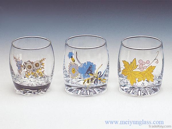 glass applique cup