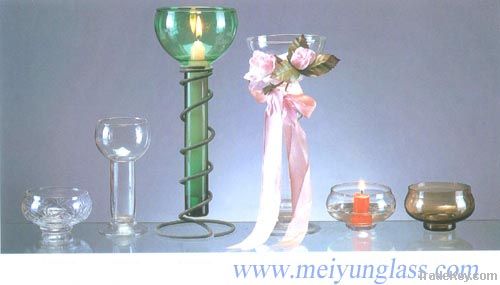 glass candle holder