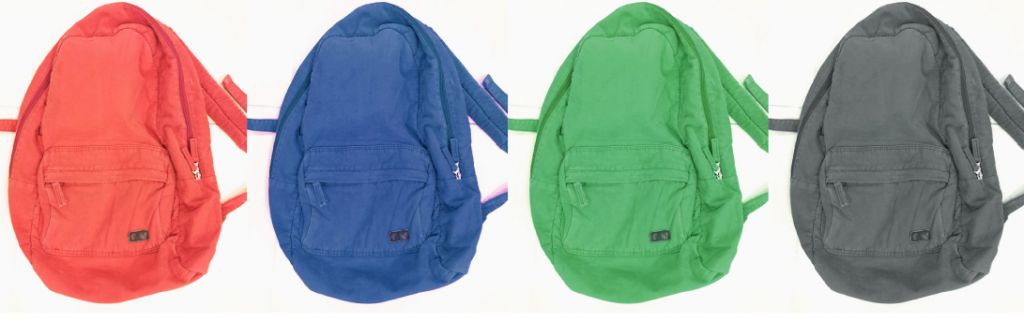  Washed PU School Backpack