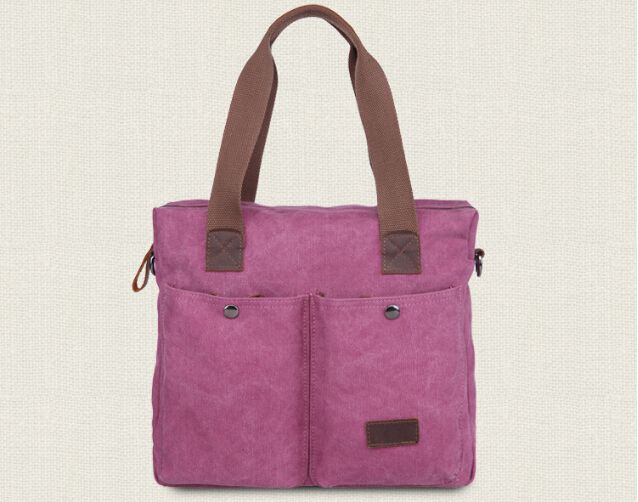 Washed Canvas Handbag